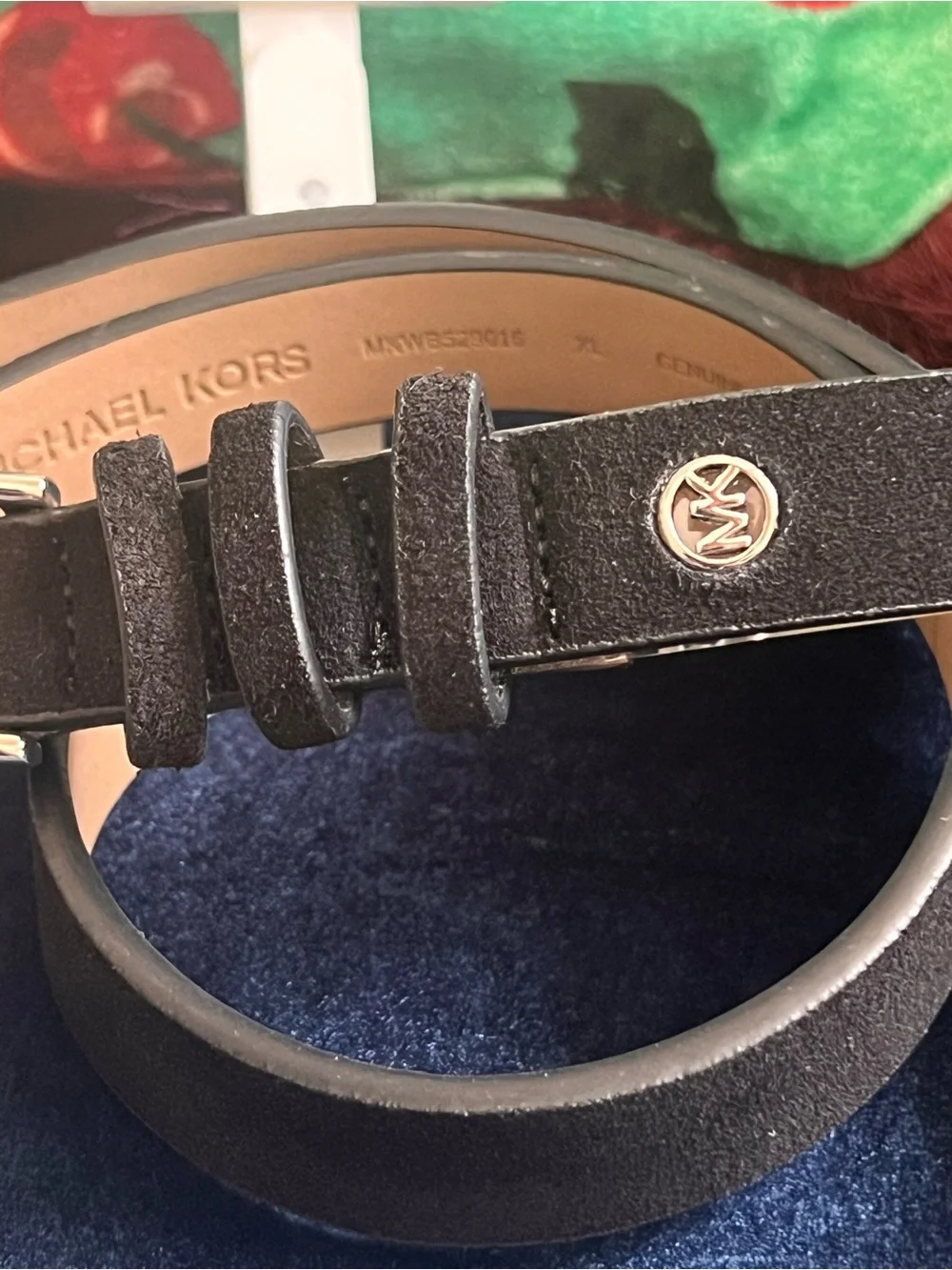 Michael Kors Black Genuine Leather Belt – XL – Brand New 46”